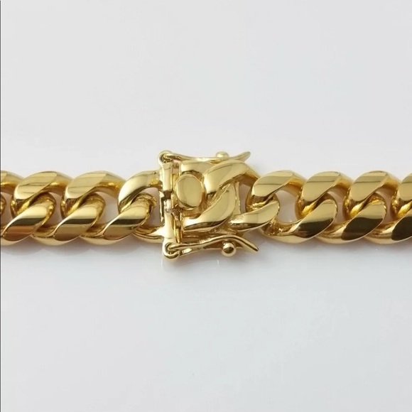 18K Gold Plated Stainless Steel  Necklace - Picture 2 of 2